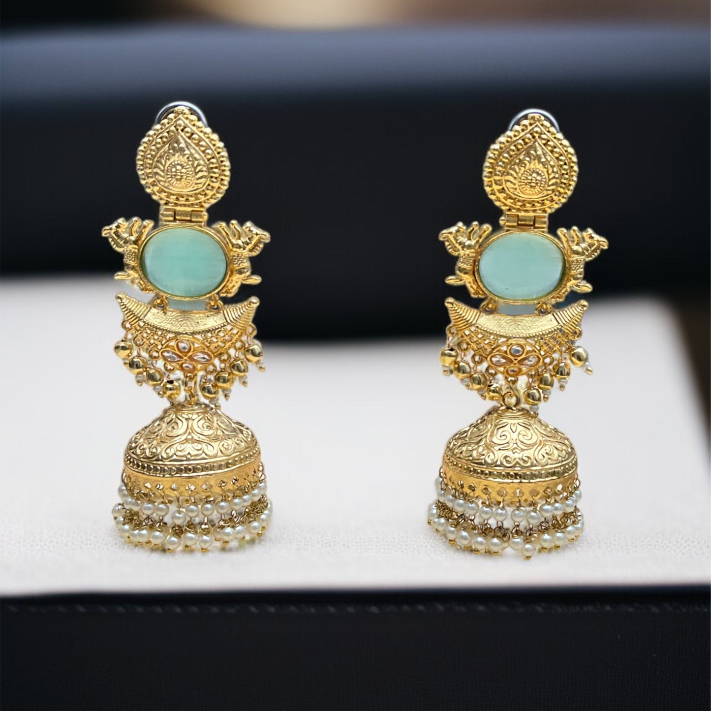 Shraddha Gold Jhumkas Earring