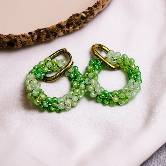 Mint Green Drop Earrings