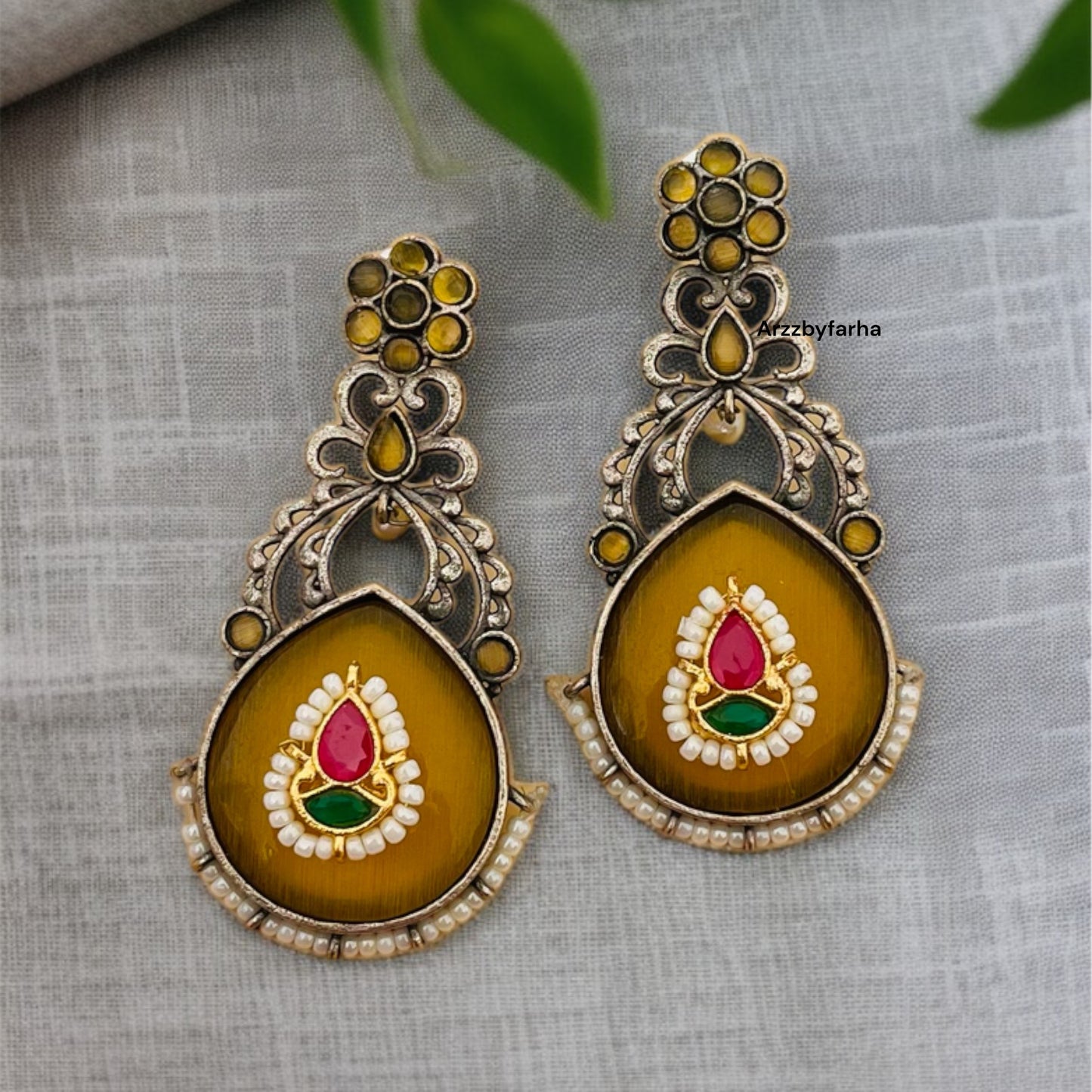 Monalisa Stone Drop Earrings