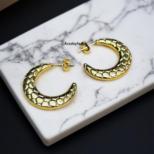 Anti Tarnish Gold Earrings