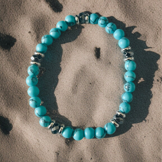 Turquoise Beads Men's Bracelet
