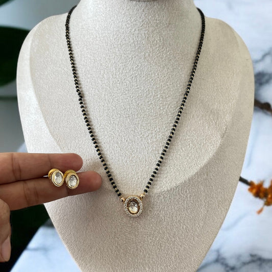 Moissanite Zircon Mangalsutra Set
