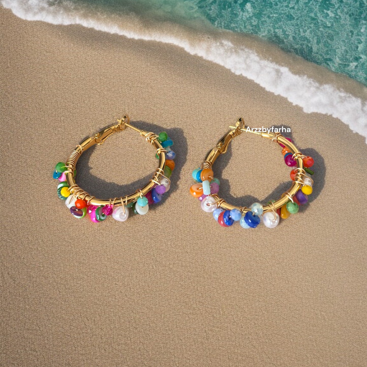 Multicolor Hoop Earrings