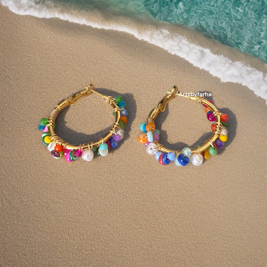 Multicolor Hoop Earrings