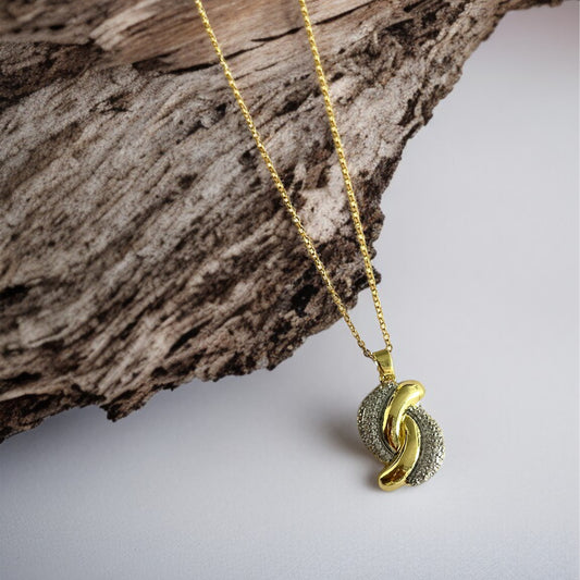 Dual Tone Chain Necklace