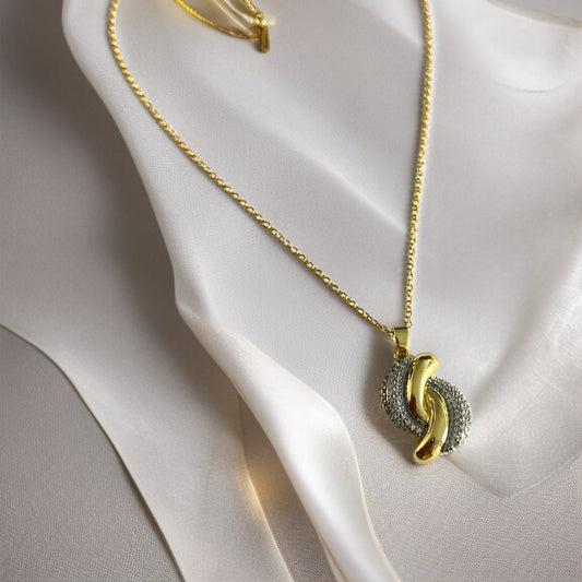 Dual Tone Chain Necklace