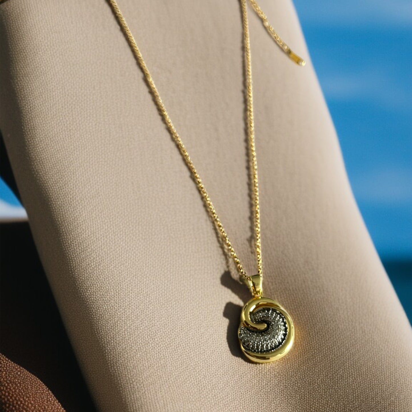 Dual Tone Chain Necklace