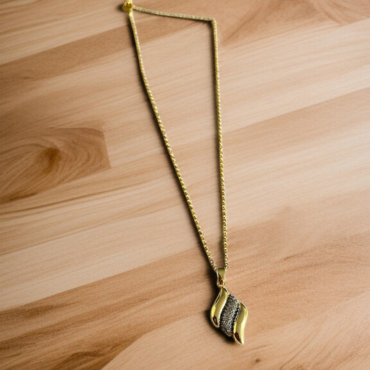 Dual Tone Chain Necklace