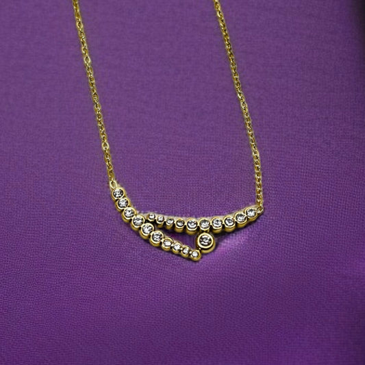 Crystal Stone Pendant Necklace