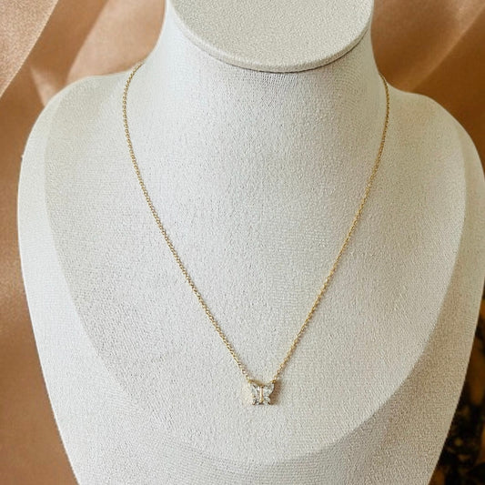 Crystal Butterfly Necklace