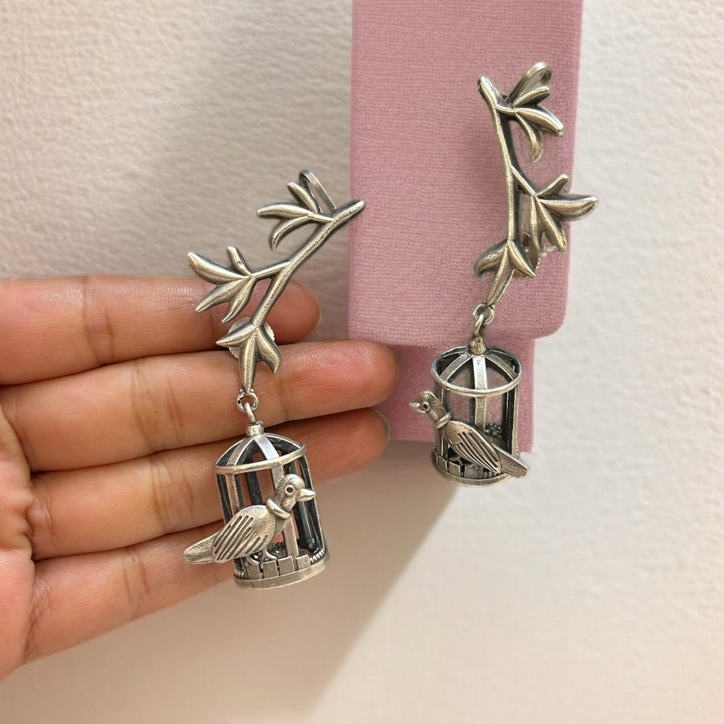 Bird Cage Ear Cuffs Earring