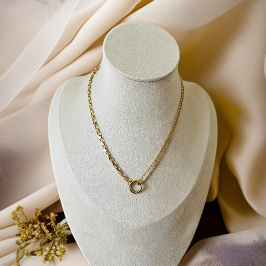 Gold Ring Necklace