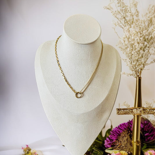 Gold Ring Necklace