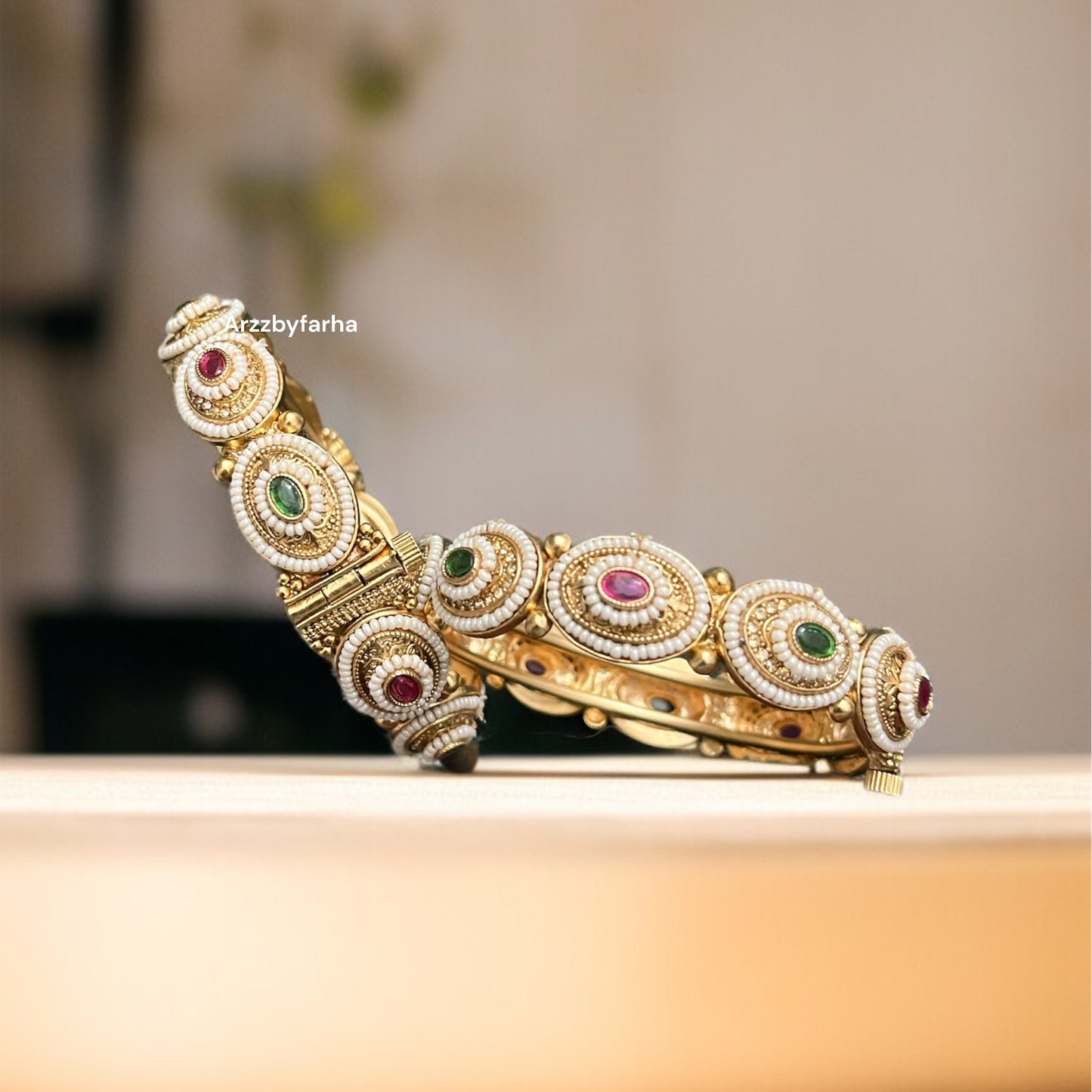 Gold Plated Screw Openable Bangles