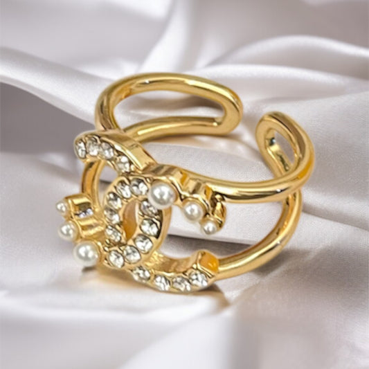 Brand Inspired AD & Pearl Ring