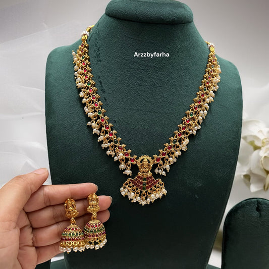Gold Temple Necklace Set