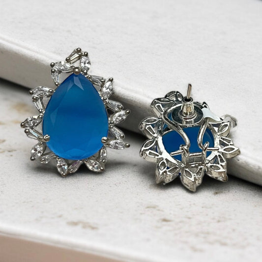 Blue Stone Studs Earring