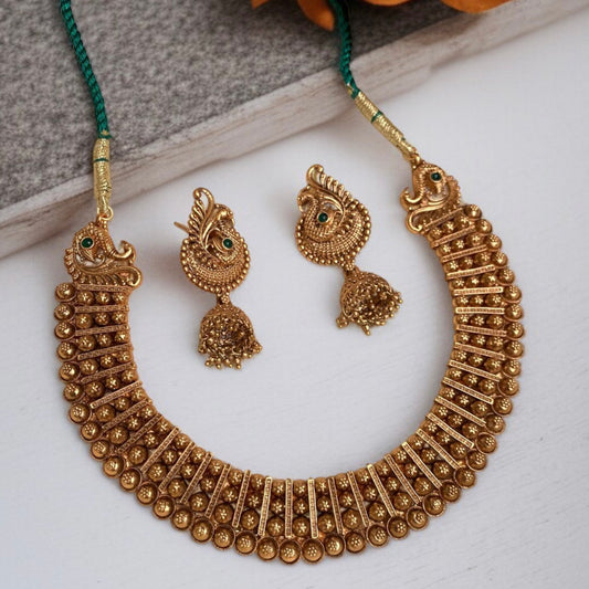 Gold Plated Collar Necklace Set