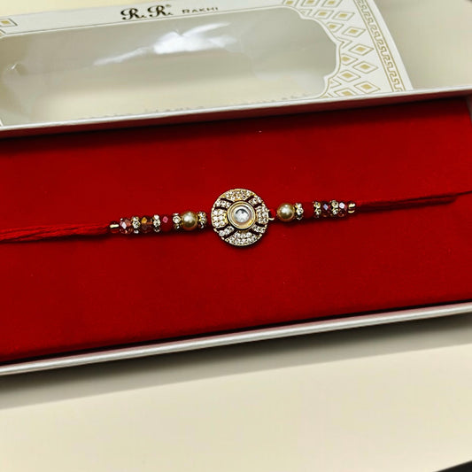 AD/ CZ Stone Thread Rakhi