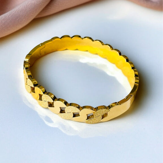 Textured Gold Bracelet