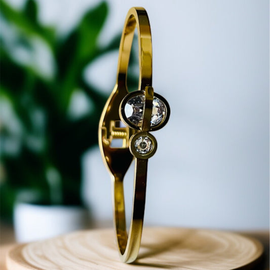 Crystal Gold Bracelet