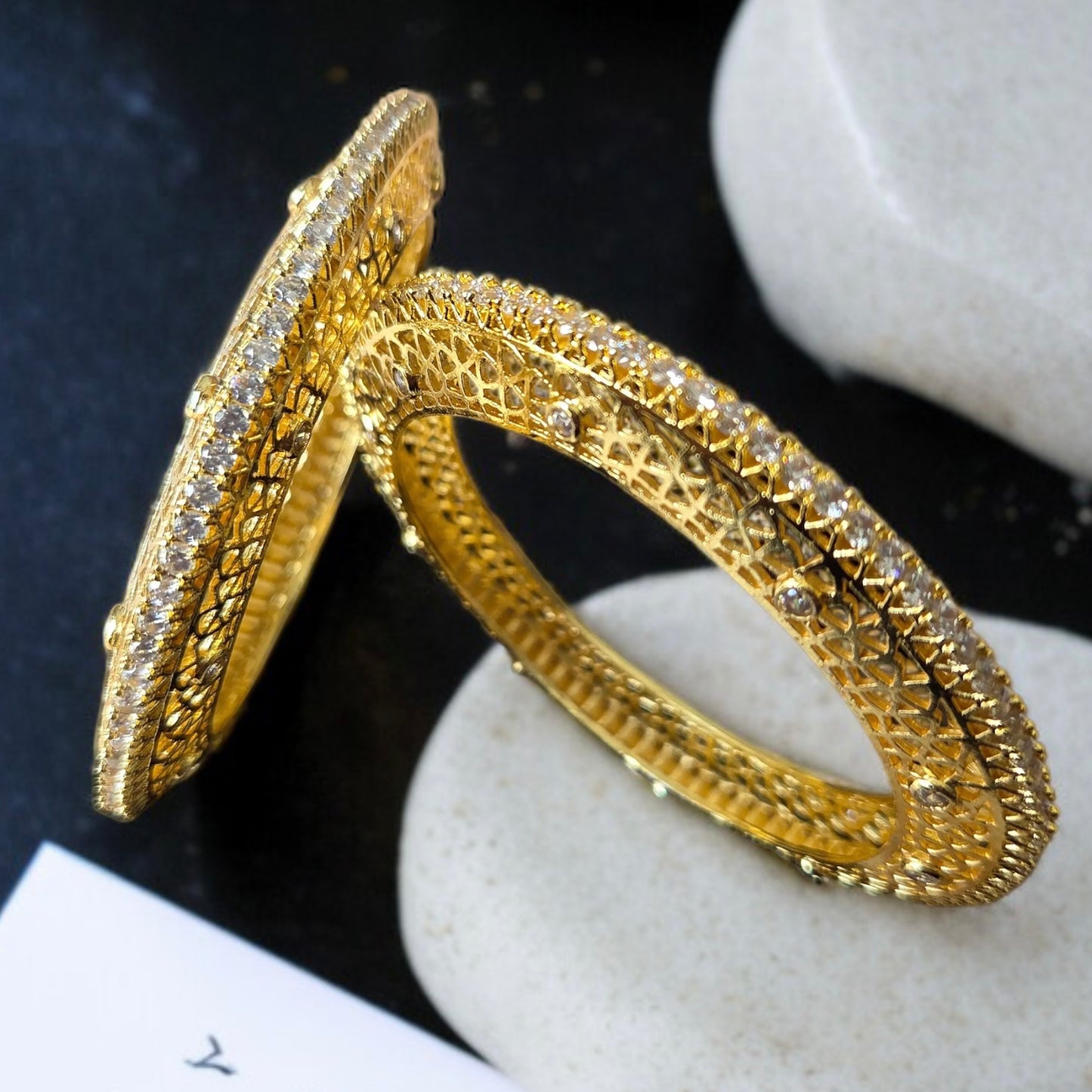Set of 2 Golden Bangles