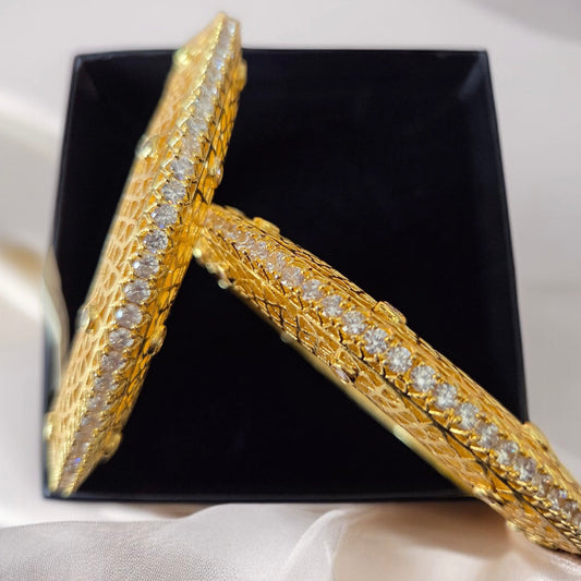 Set of 2 Golden Bangles