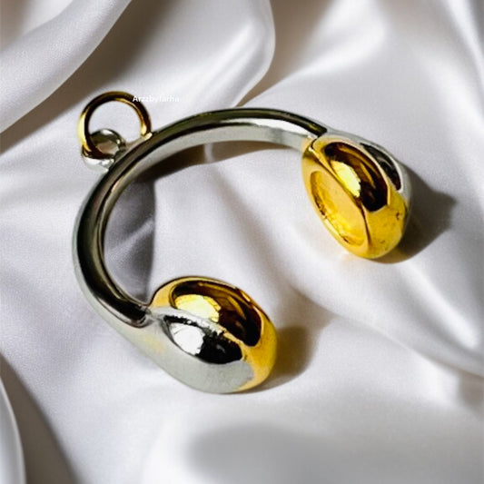 Dual Tone Head Phone Charm Only