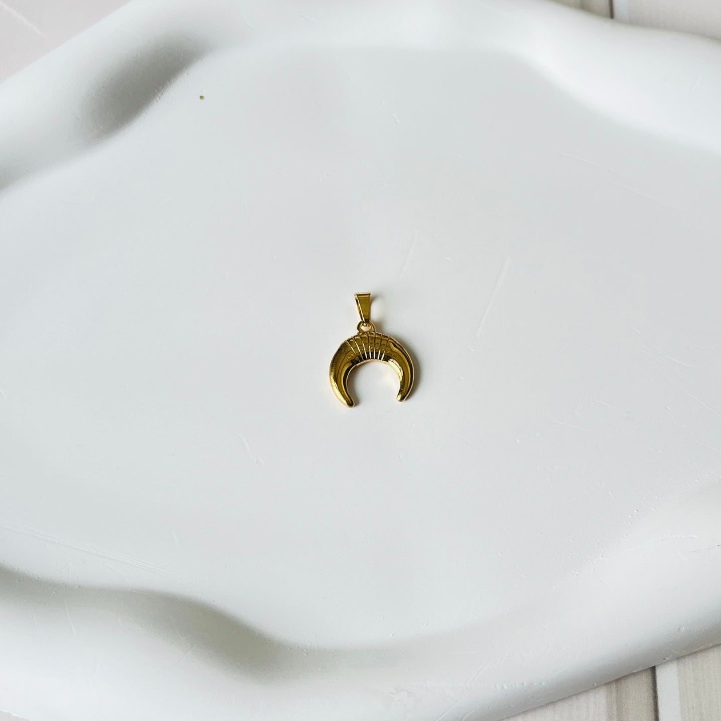 Crescent Gold Pendant Only