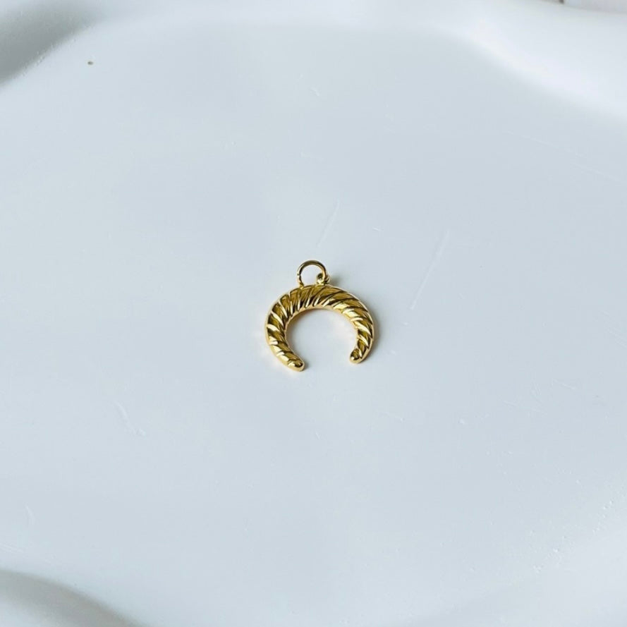 Crescent Gold Pendant Only