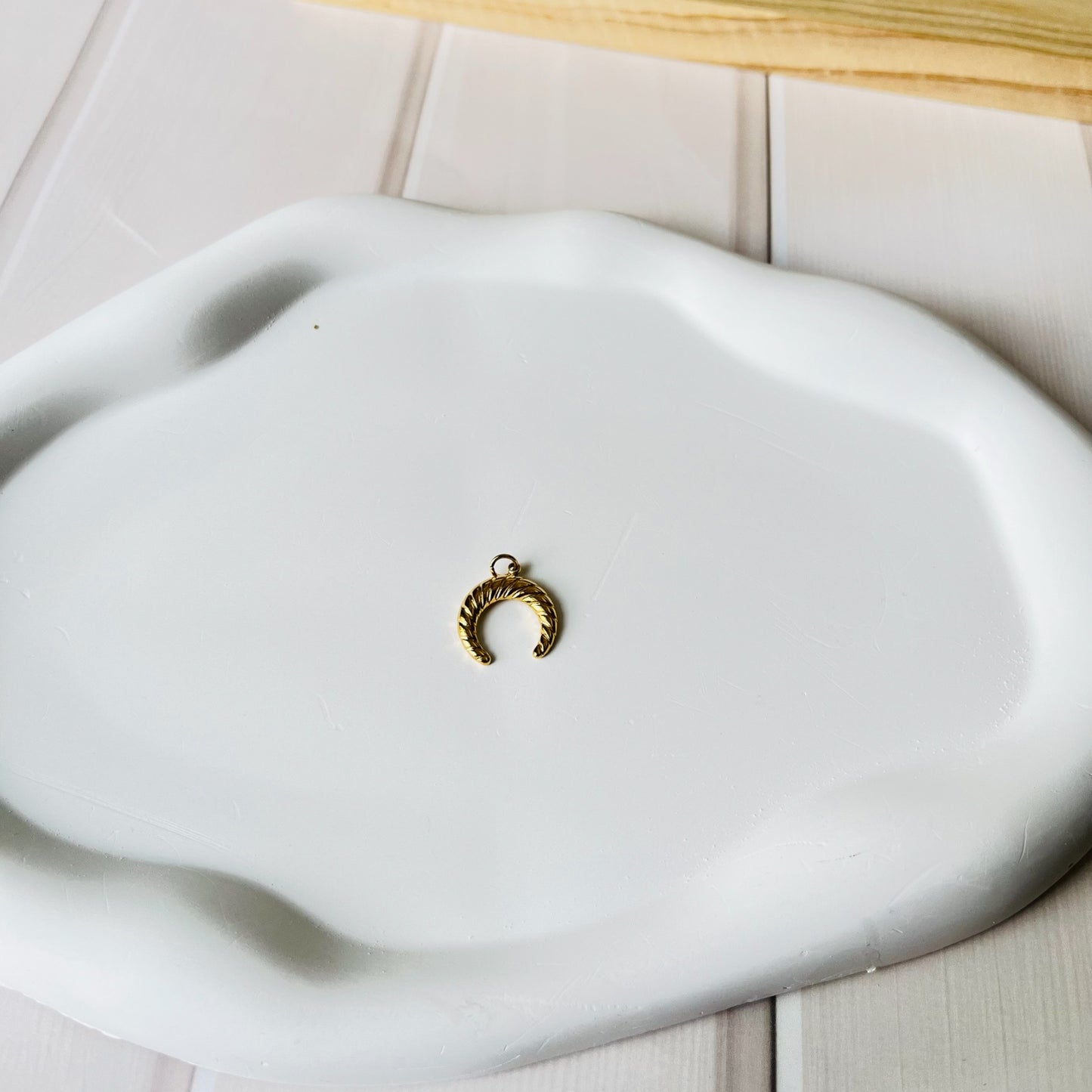 Crescent Gold Pendant Only