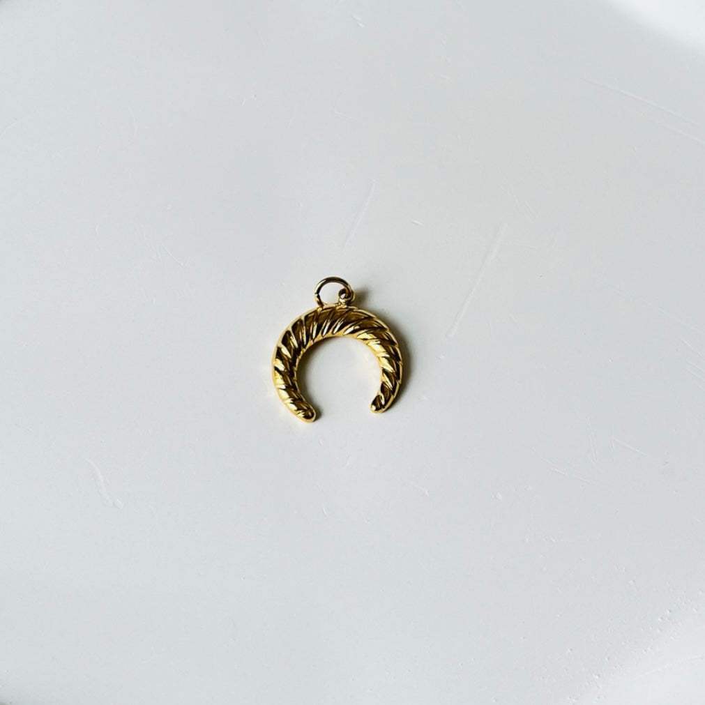 Crescent Gold Pendant Only