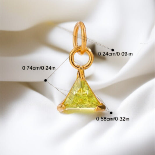 Lemon Green Stone Charm Only