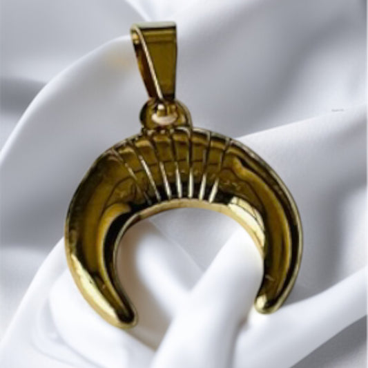 Crescent Gold Pendant Only