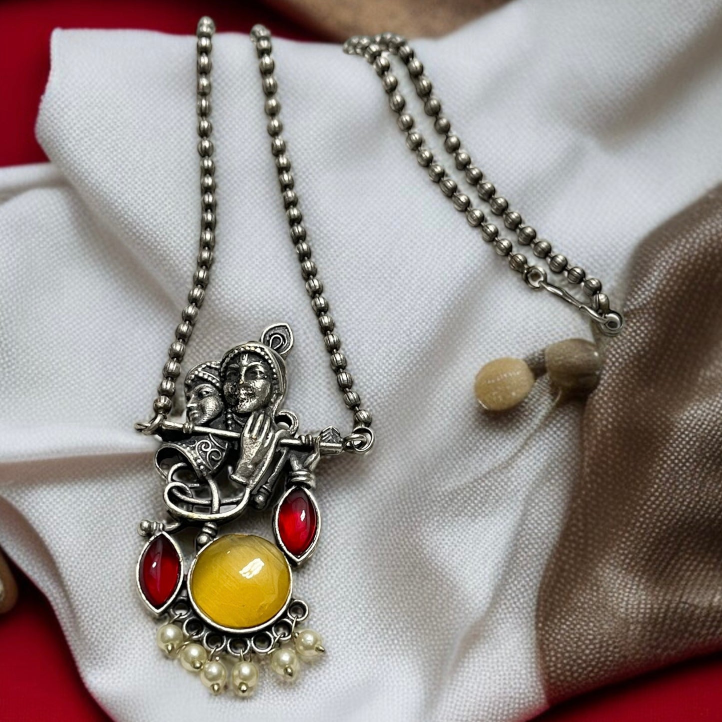Radha Krishna Chain Necklace
