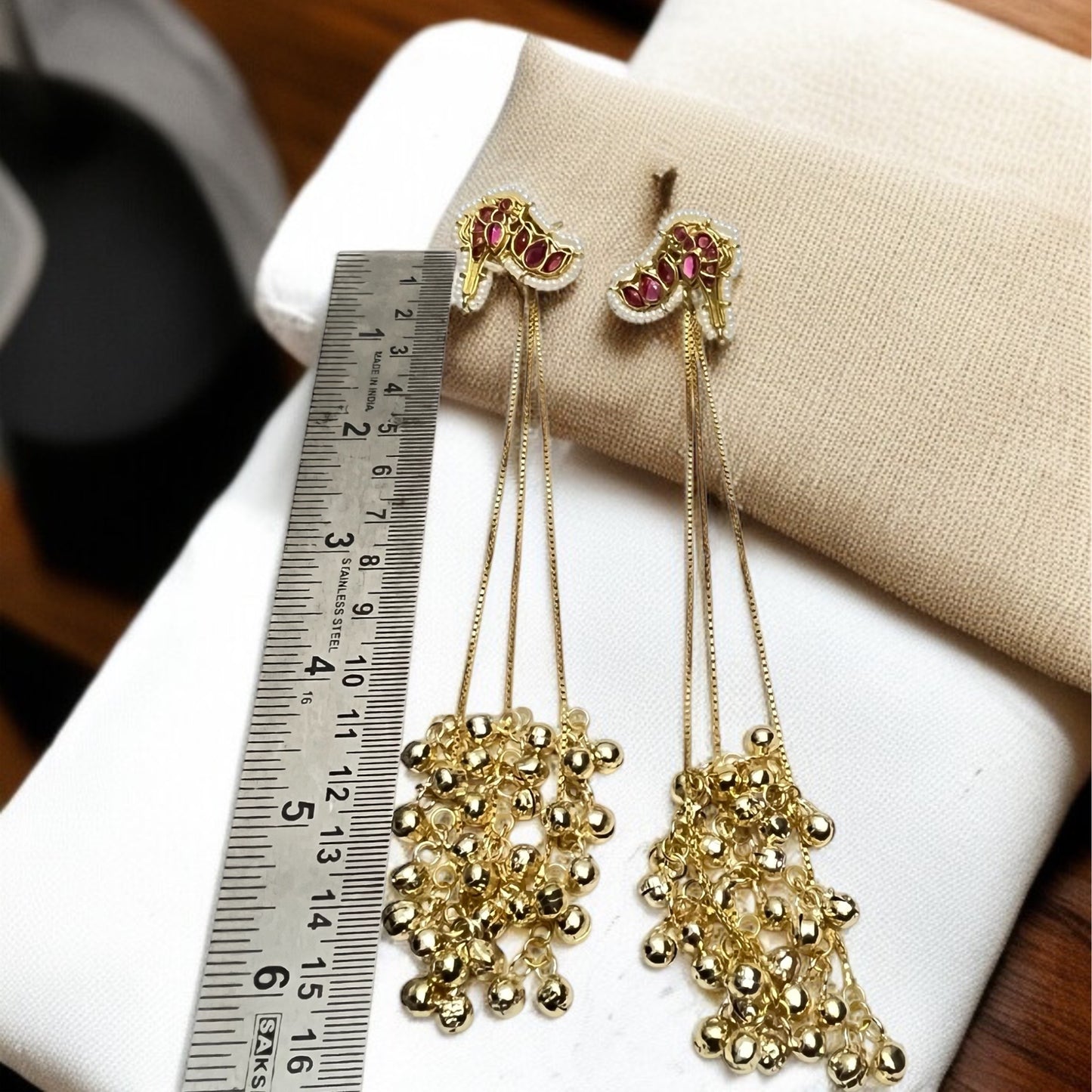 Kashmiri Ghunghroo Drop Earrings