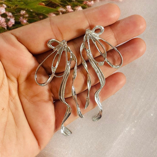 Nancy Silver Drop Earrings