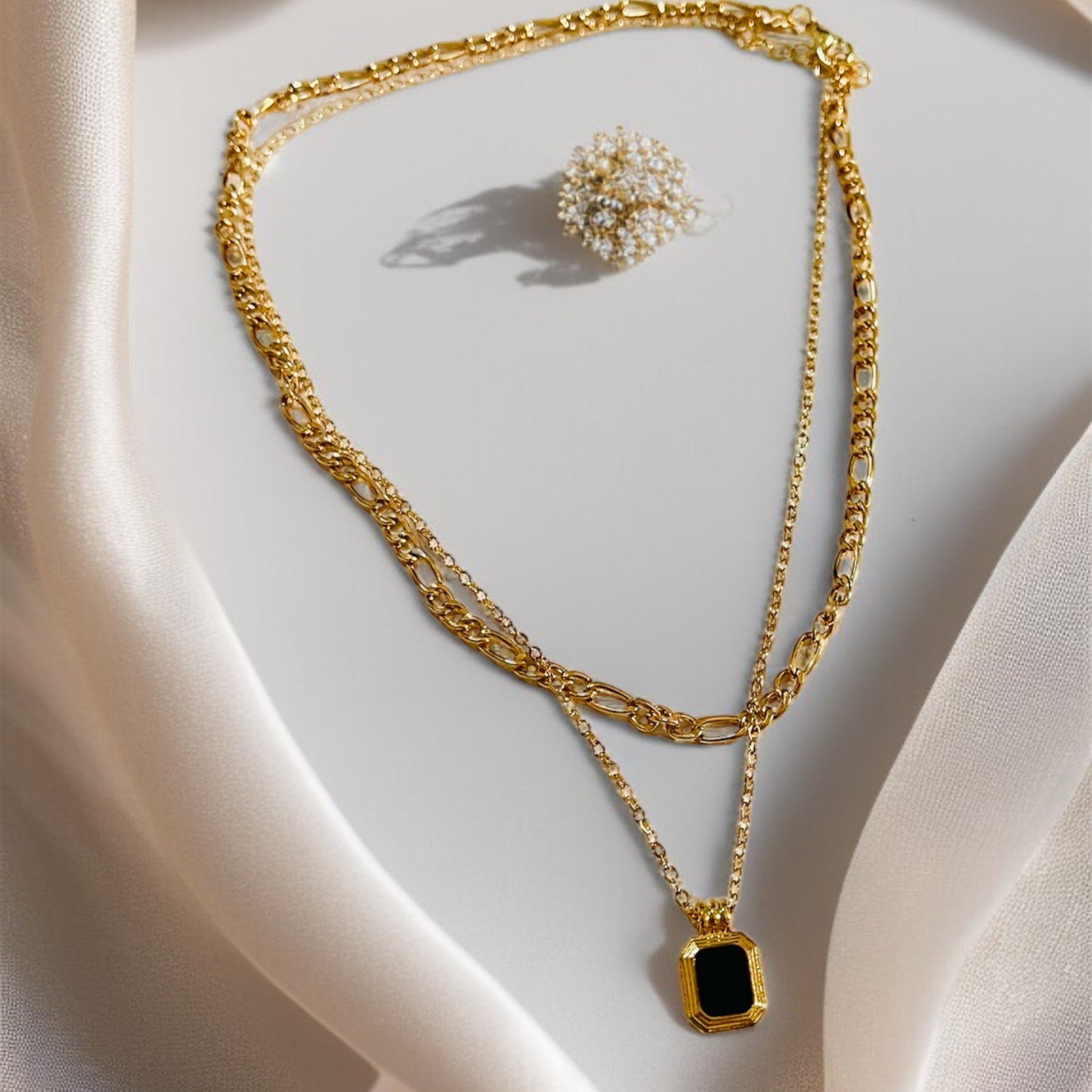 Black Rose Gold Chain Necklace