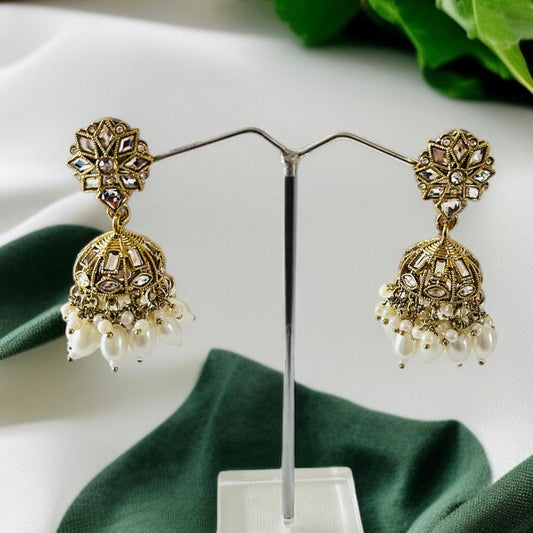 Beaded Small Jhumka Earring