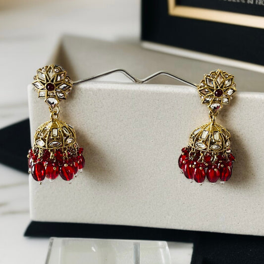 Beaded Small Jhumka Earring