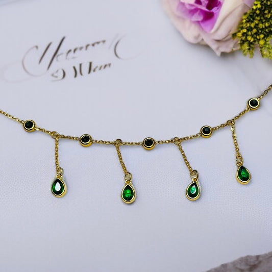 Hanging Stone Chain Bracelet