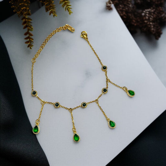 Hanging Stone Chain Bracelet