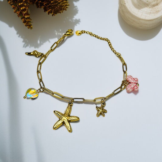 Star Butterfly Charms Chain Bracelet