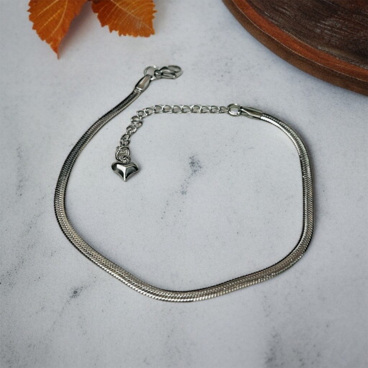 Silver Snake Chain Bracelet
