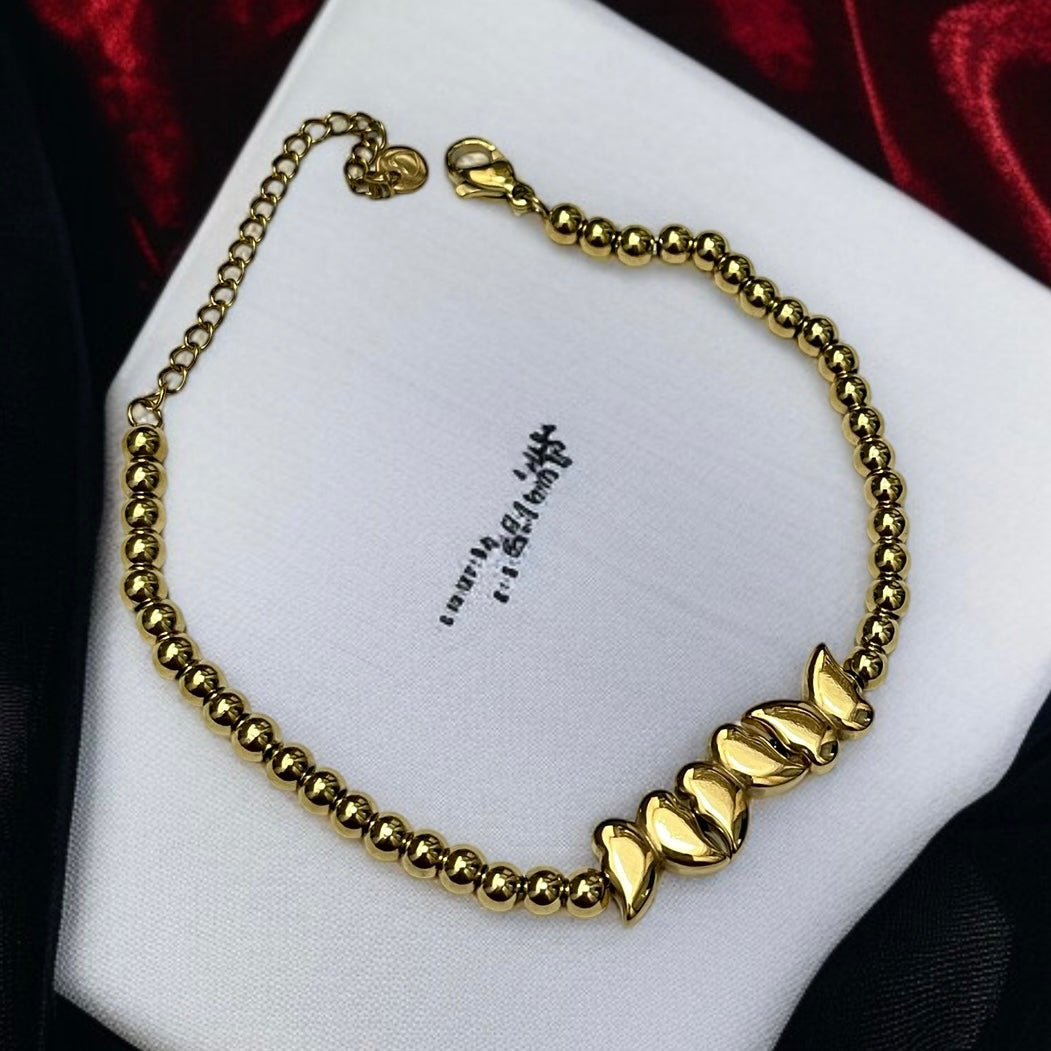 Gold Butterfly Chain Bracelet