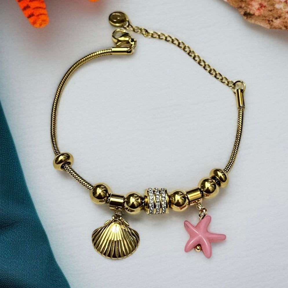 Shell Charms Chain Bracelet