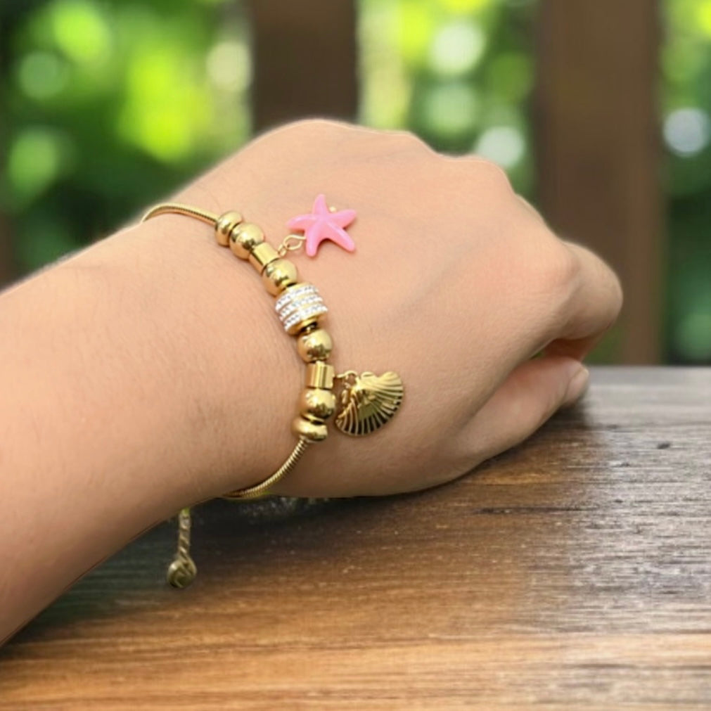 Shell Charms Chain Bracelet