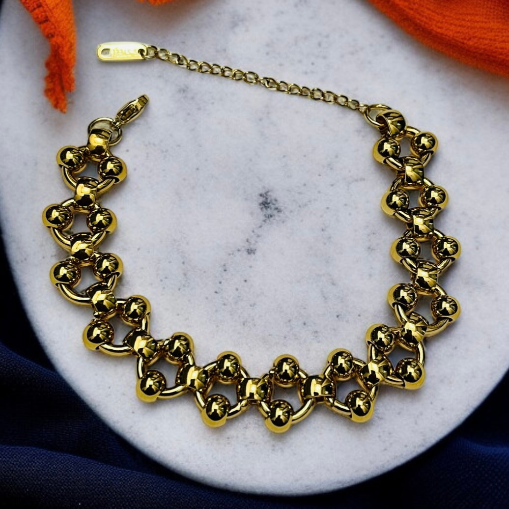 Solid Gold Chain Bracelet