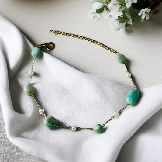 Natural Stone Chain Bracelet