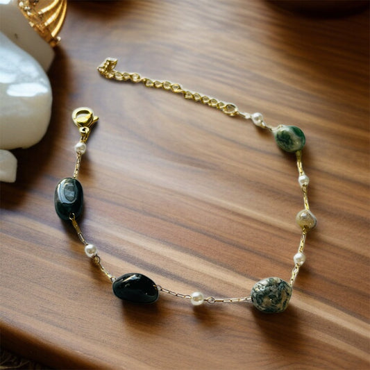 Natural Stone Chain Bracelet